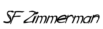 SF Zimmerman Font Image