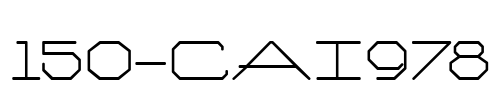 150-CAI978 Font Image