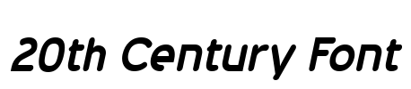 20th Century Font Font Image