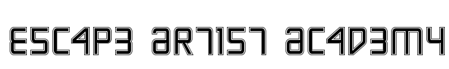 Escape Artist Academy Font Image