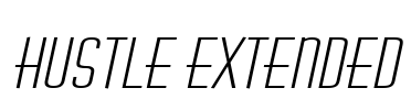 Hustle Extended Font Image