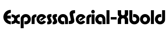 ExpressaSerial-Xbold Font Image