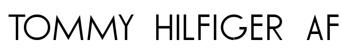 TOMMY HILFIGER AF Font Image