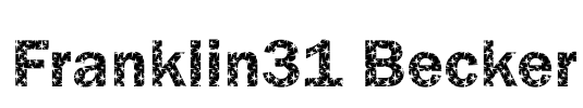 Franklin31 Becker Font Image