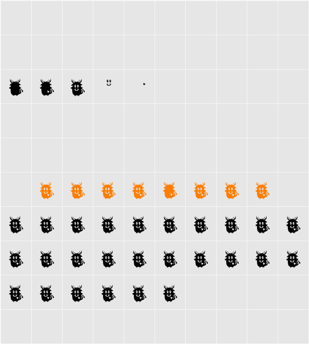 Love Monster Monster Character Map