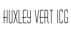 Huxley Vert ICG Font Image