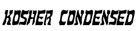 Kosher Condensed Font Image