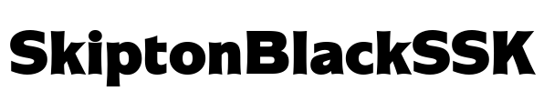 SkiptonBlackSSK Font Image