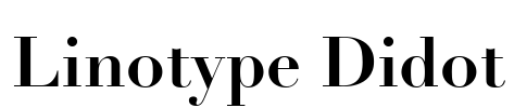 Linotype Didot Font Image