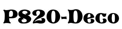 P820-Deco Font Image