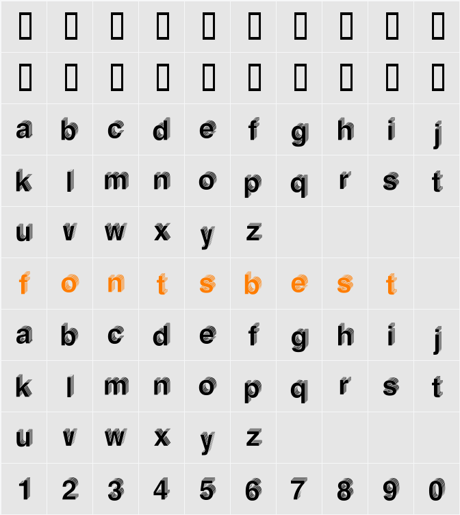 LevelFour Character Map