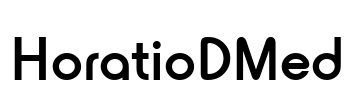 HoratioDMed Font Image