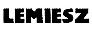 Lemiesz Font Image