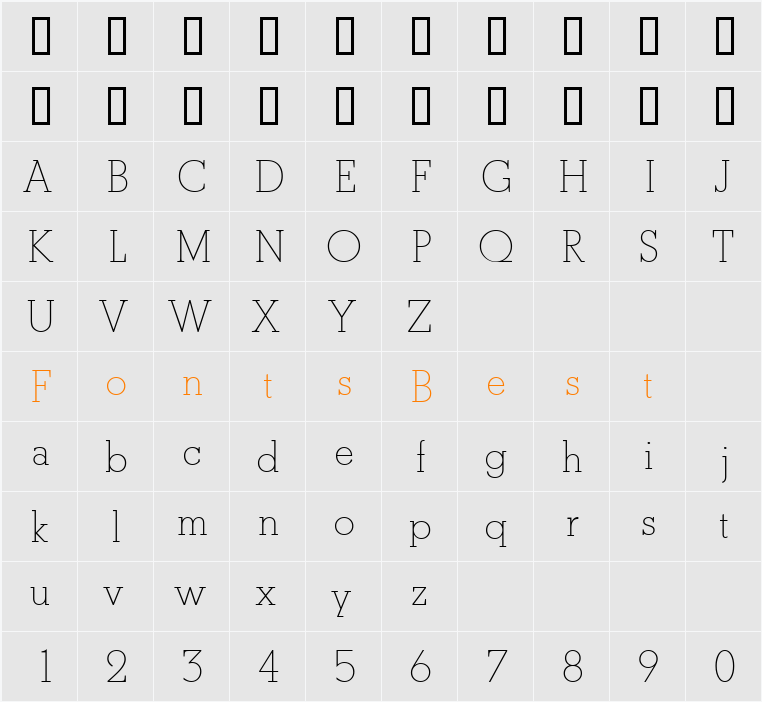 Boston-Light Character Map