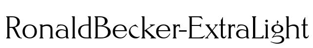 RonaldBecker-ExtraLight