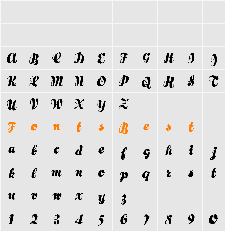 Hertziano Character Map