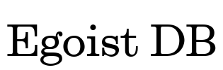 Egoist DB Font Image