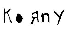 KoRny Font Image
