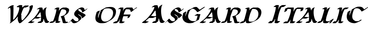 Wars of Asgard Italic