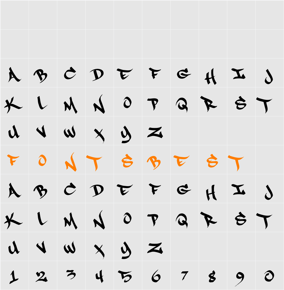RapScript Character Map
