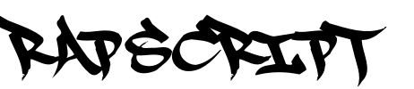 RapScript Font Image