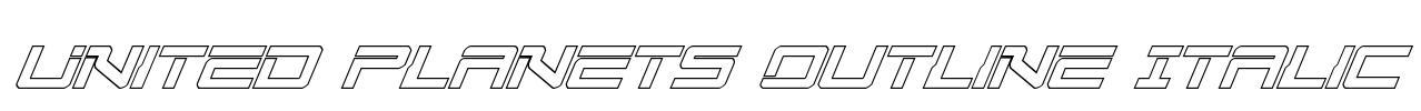 United Planets Outline Italic