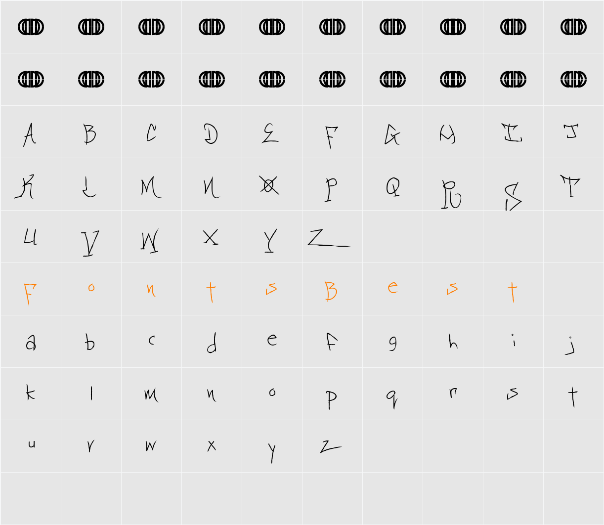 BlackbookTwo Character Map