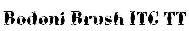 Bodoni Brush ITC TT Font Image