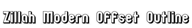 Zillah Modern Offset Outline