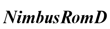 NimbusRomD Font Image
