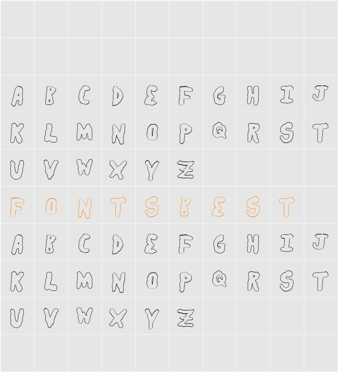 secretsaucelight Character Map