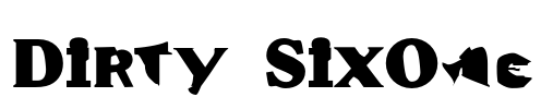 Dirty SixOne Font Image
