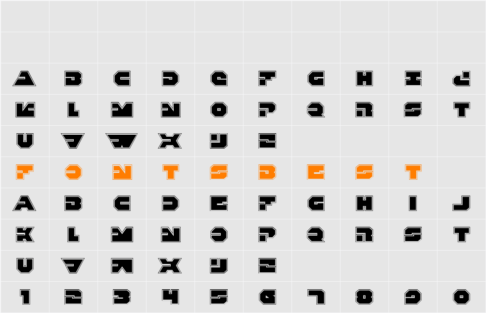 Trigger Man Pro Character Map