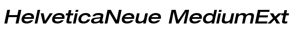 HelveticaNeue MediumExt