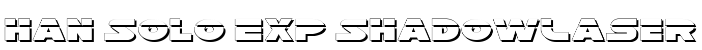 Han Solo Exp ShadowLaser Font Image
