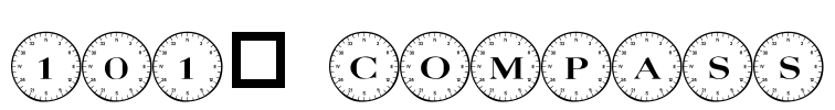 101! Compass Font Image