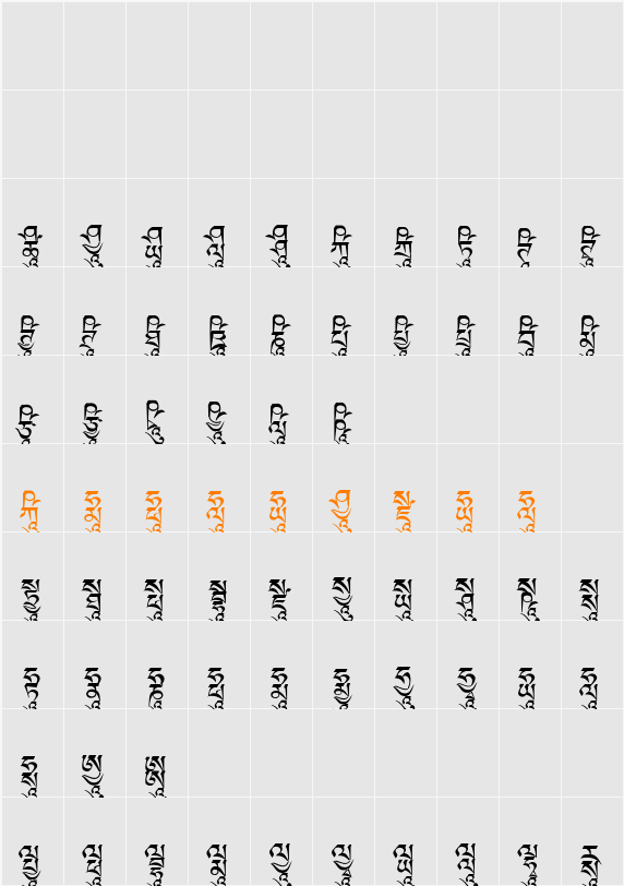 Ededris-g3 Character Map