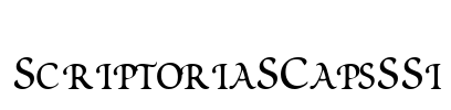 ScriptoriaSCapsSSi Font Image
