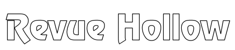 Revue Hollow Font Image
