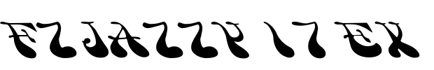 FZ JAZZY 17 EX Font Image