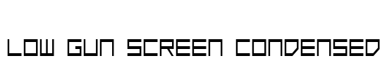 Low Gun Screen Condensed