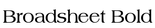 Broadsheet Bold Font Image