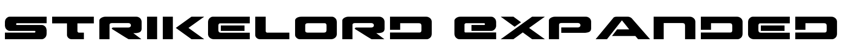 Strikelord Expanded Font Image