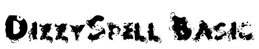 DizzySpell Basic Font Image