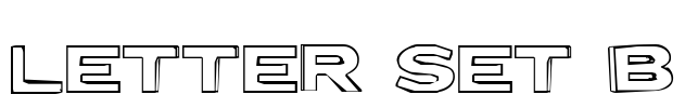 Letter Set B Font Image