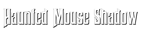 Haunted Mouse Shadow Font Image