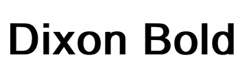 Dixon Bold Font Image