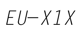 EU-X1X Font Image