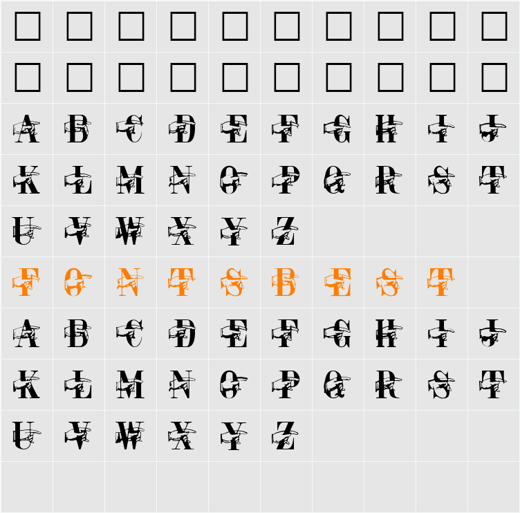 Pointage Character Map