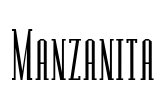 Manzanita Font Image